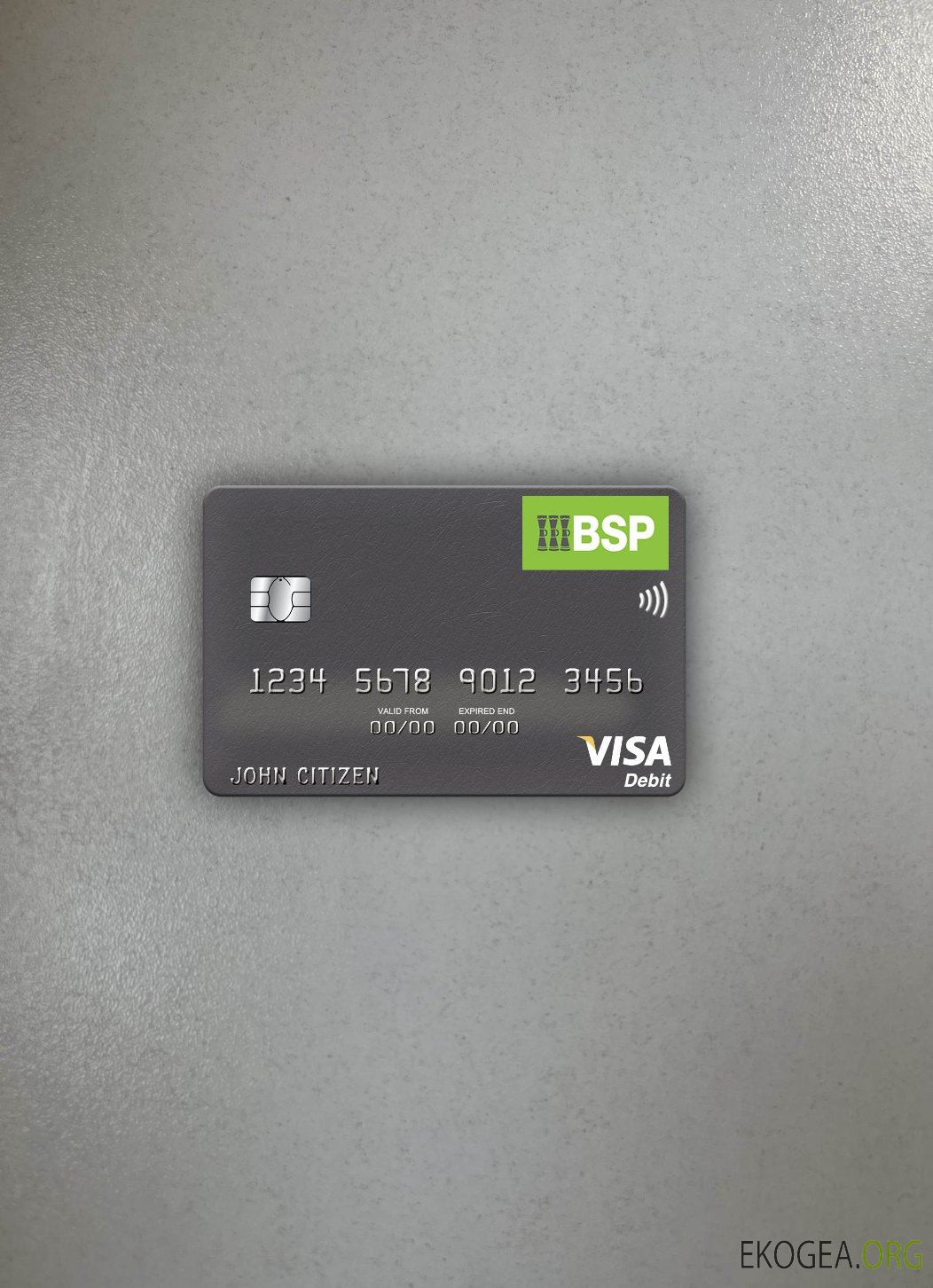 Fidji Bank of South Pacific visa carte de débit photolook , avant